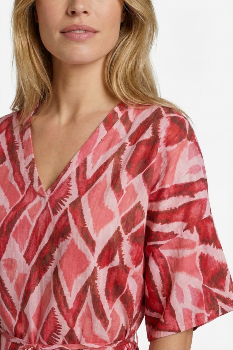 CS The Label Dalma Dress Powder Pink/Sunkissed Coral
